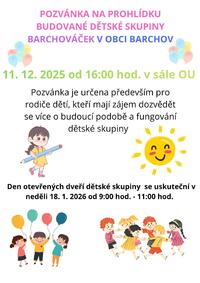 Pozvánka Barchováček